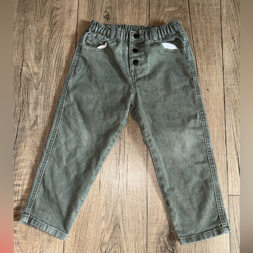 Stylish Kids' Green Jeans